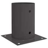Round Ground Anchor 12 pcs Anthracite 15 x 15 x 15 cm Metal 42030129