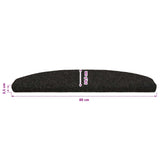Self-adhesive Stair Mats 15 pcs Black 80 x 24.5 x 3.5 cm 42038666