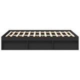 Bed Frame without Mattress Black 140x200 cm 3203860