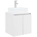 Bathroom Cabinet Set 5 pcs White Engineered Wood 3406407