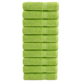 Premium Shower Towels SOLUND 10 pcs Apple Green 70x140 cm 600 gsm 137502