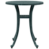 Garden Table Green 48x53 cm Cast Aluminium 4002826