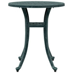 ZNTS Garden Table Green Ø48x53 cm Cast Aluminium 4002826