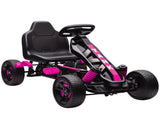 Pedal Go Kart for Kids Aged 3-6 Years, with Freewheel System, Brake, EVA Anti-Slip Wheels, Pink T3398P378925