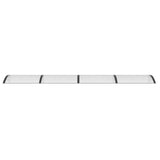 Door Canopy Black and Transparent 400x75 cm Polycarbonate 153597