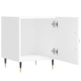 Bedside Cabinets 2 pcs White 40x40x50 cm Engineered Wood 827517