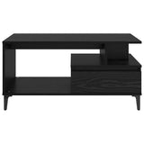 Coffee Table Black Oak 90 x 49 x 45 cm Engineered Wood 881053