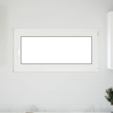 Basement Window RISOR 120 x 60 cm PVC and Glass White 42047261