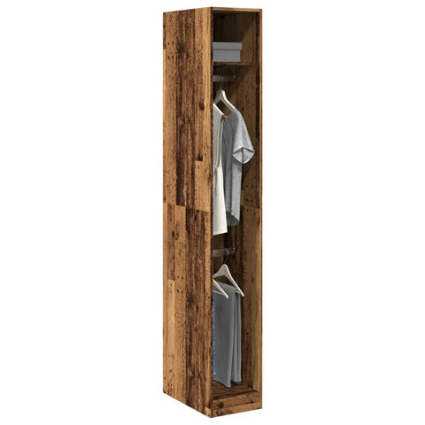 Wardrobe Old Wood 30x50x200 cm Engineered Wood 3307781