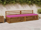 2-Piece Bench Cushions SOEST 2 pcs 100% Polyester Pink 950115
