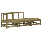 ZNTS 3 Piece Garden Lounge Set Impregnated Wood Pine 825414