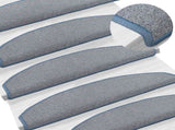 Self-adhesive Stair Mats 15 pcs Light Grey and Blue 42038650