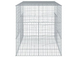 Gabion Basket with Cover 200x100x150 cm Galvanised Iron 3295214
