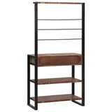 Kitchen Rack Multicolour and Black 80 x 40 x 160 cm 4015990