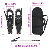 3 in 1 Snowshoes Silver and Black 78.5 x 22 cm 42021437