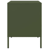 ZNTS Bedside Cabinet Olive Green 36x39x50.5 cm Steel 843062