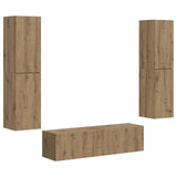 TV Cabinet Set 6 pcs Artisan Oak Engineered Wood 3409131