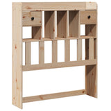 Headboard with Storage 75 cm Solid Wood Pine 855526