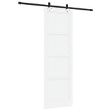 Sliding Door Manual White and black 78 x 232 cm 3333531