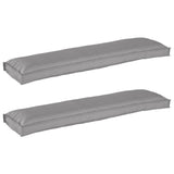 Pallet Cushion Set 2 pcs Grey 150 x 40 x 8 cm Oxford Fbric 42001709