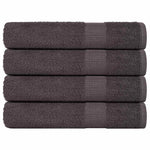 Towels 4 pcs Anthracite 100x200 cm 360 gsm 100% Cotton 136698