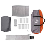 Tunnel Tent Grey and Orange 562 x 265 x 216 cm 42017459