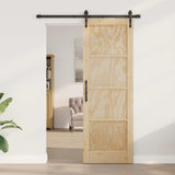 Sliding Door ORKDAL Natural 73.5 x 211 cm Solid Pine Wood 3445594
