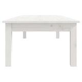 Coffee Table White 110x50x30 cm Solid Wood Pine 814235