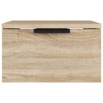 ZNTS Wall-mounted Bedside Cabinets 2 pcs Sonoma Oak 34x30x20 cm 811383