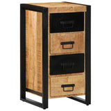 Drawer Cabinet 40x40x90 cm Solid Rough Wood Mango 4013581