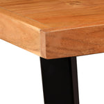 ZNTS Bar Table Solid Acacia Wood 60x60x107 cm 245435