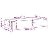 Under-Bed Drawers with Wheels 2 pcs 90x55x17 cm Solid Wood Pine 850923