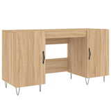 Desk Sonoma Oak 140x50x75 cm Engineered Wood 829543