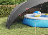Pool Dome Folding Manual Black 592 x 590 x 275 cm 42001135