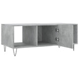 Coffee Table Concrete Grey 102x50x40 cm Engineered Wood 829296