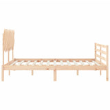 Bed Frame without Mattress 160x200 cm Solid Wood 3195296