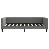 Day Bed without Mattress Dark Grey 90x190 cm Single Fabric 353997