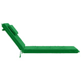 Sunlounger Cushion GEMERT 100% Polyester Green 190 x 60 x 9 cm 947534
