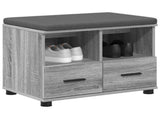 Hall Bench with Cushion with Drawer Grey Sonoma 60 x 38 x 46 cm 891453