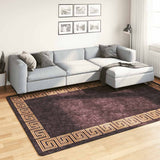 Rug Washable 190x300 cm Black and Gold 337932
