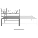 Sofa Bed Frame Grey Powder-coated metal Single and Double 324772
