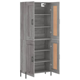 Highboard Grey Sonoma 69.5x34x180 cm Engineered Wood 3199695