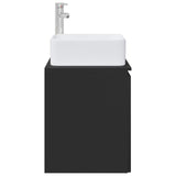 Wall-Mounted Sink Vanity Black 49.5 x 41 x 63 cm 890403