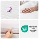 ZNTS Foam Mattress White 90x190 cm Hardness H2 H3 356340