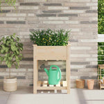 Garden Planter Beige 60.5 x 60 x 76.5 cm Solid fir wood 42006577