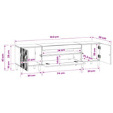 LED TV Cabinet Concrete Grey Engineered Wood 897128