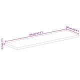 Table Top 120x60x2.5 cm Rectangular Solid Wood Acacia 370930