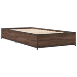 Bed Frame without Mattress Brown Oak 100x200 cm 845110
