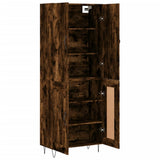 Highboard Smoked Oak 69,5x34x180 cm Engineered Wood 3198078
