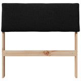 Upholstered Headboard Black 80 cm Solid Pine Wood 879146